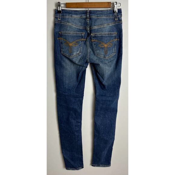 Ted Baker London Distressed Skinny Jeans Blue Stretch Denim Size 26 Women’s - Picture 2 of 6